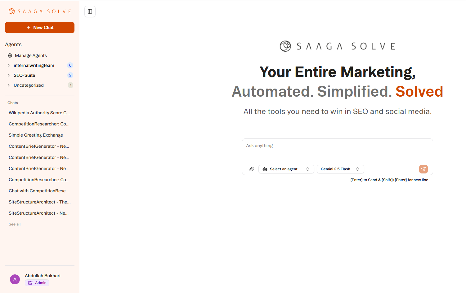 An image featuring welcome page of product